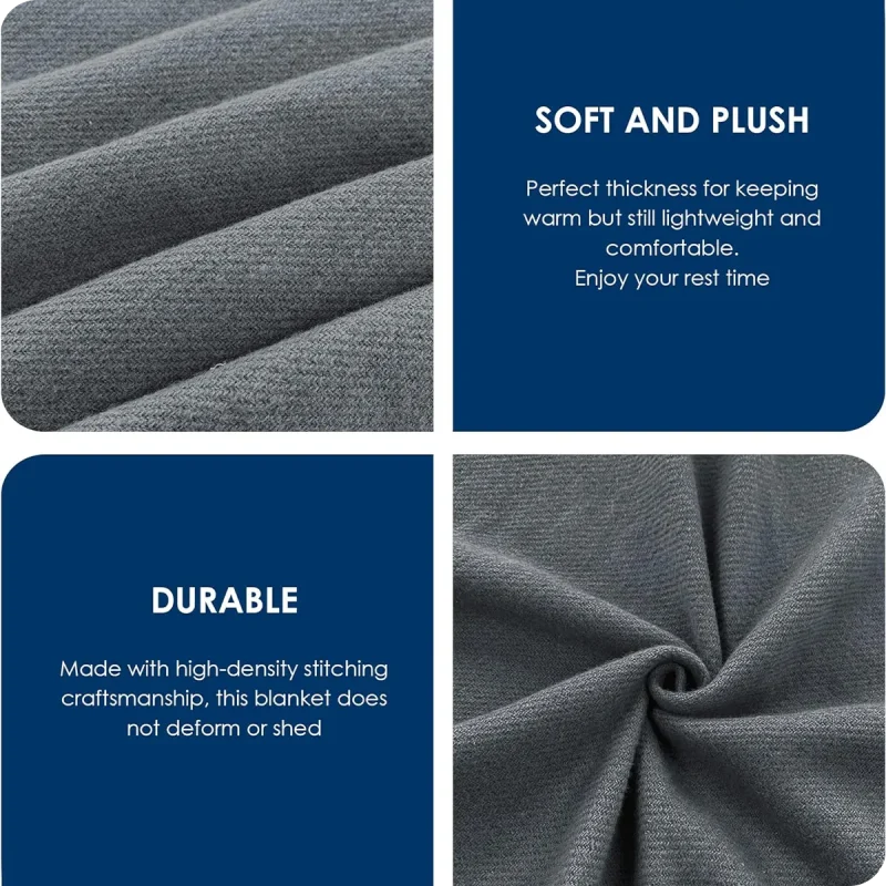 Grey Cashmere Blanket detail02