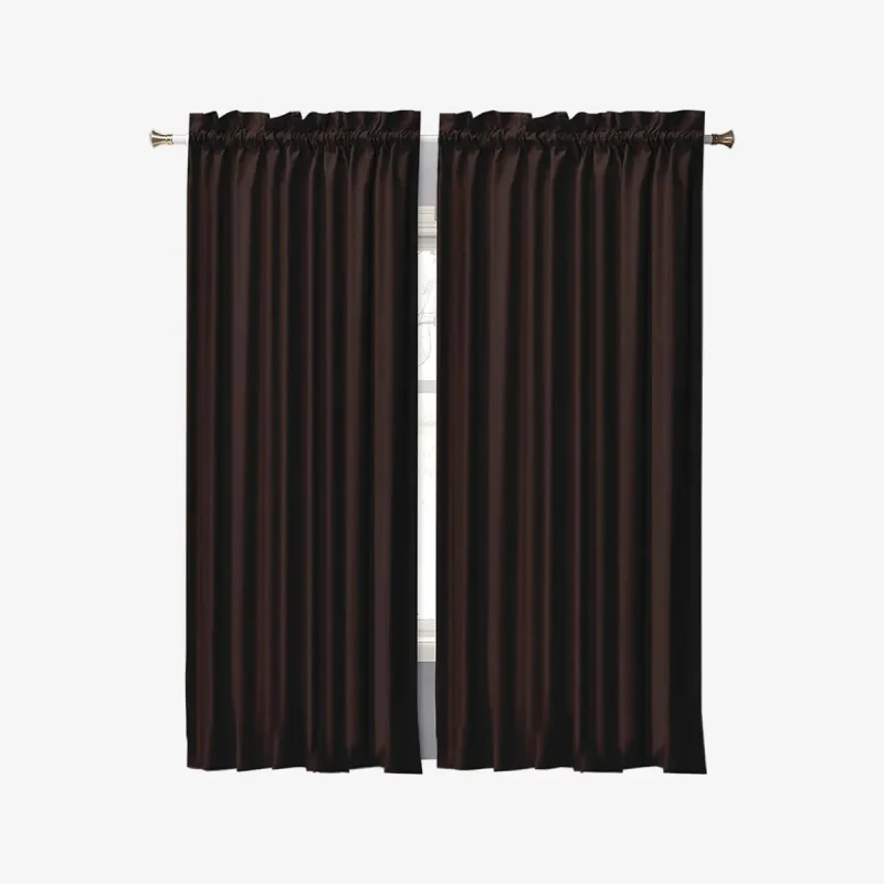 luxury cotton slub brown curtains in bulk banner